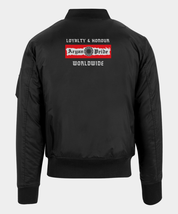 Aryan Pride Worldwide Embroidered Bomber Jacket