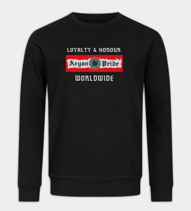 Aryan Pride Worldwide Embroidered Crew Neck Sweatshirt