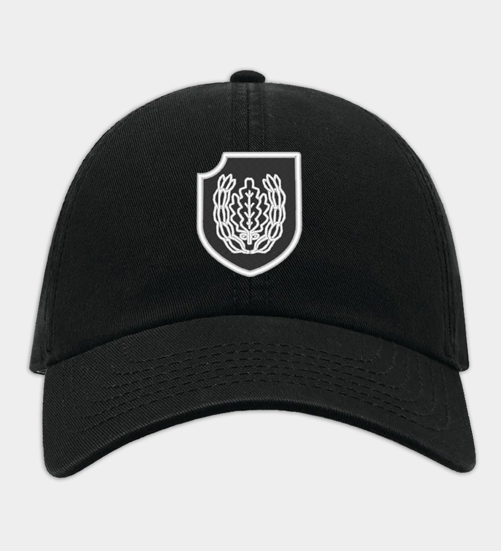 Division Reichsführer-SS Insignia Embroidered Black Baseball Cap Division Reichsführer-SS Insignia Embroidered Black Baseball Cap
