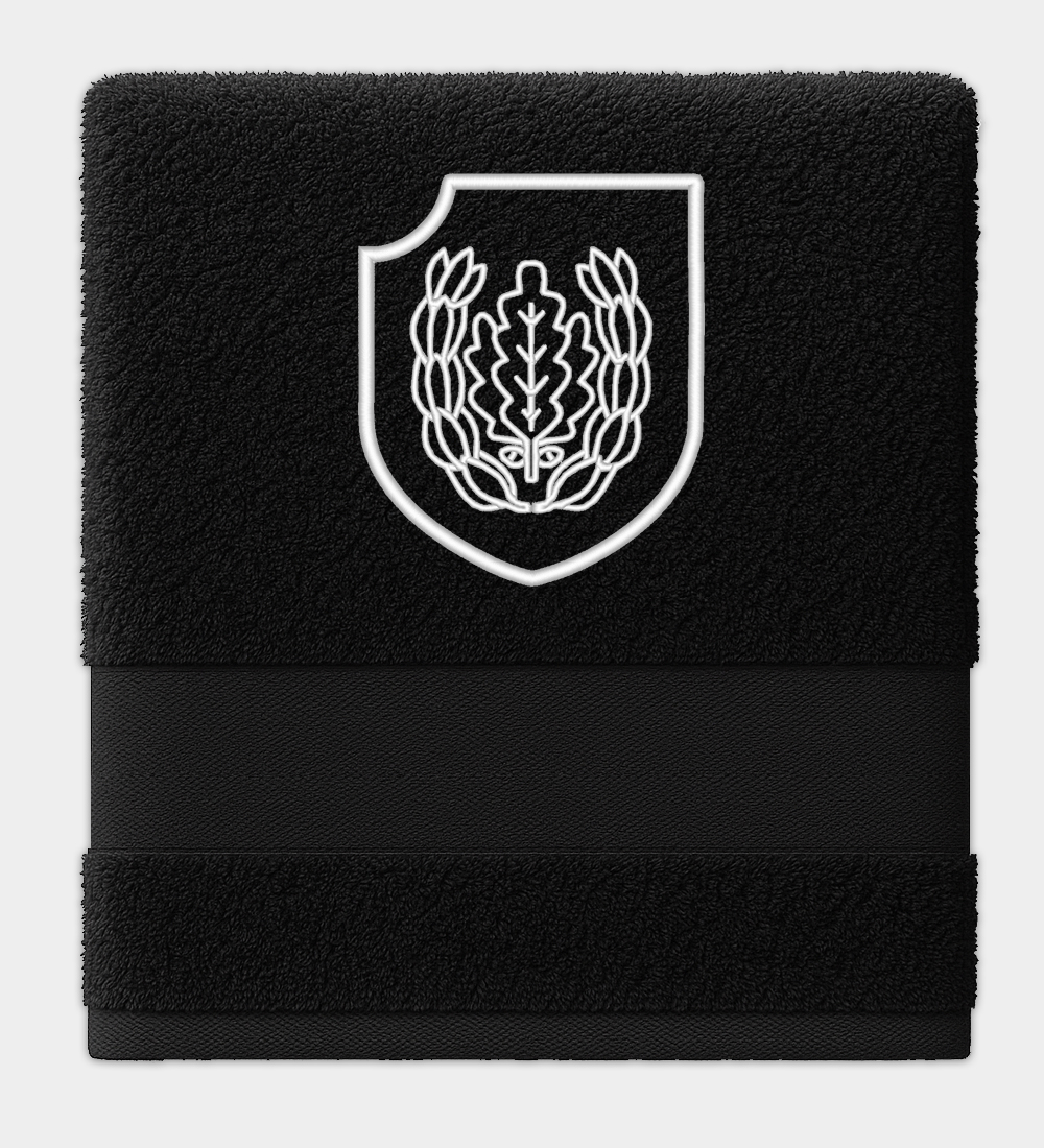 Waffen-SS Division Reichsführer-SS Insignia Embroidered Black Towel Waffen-SS Division Reichsführer-SS Insignia Embroidered Black Towel