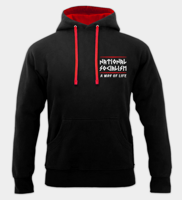 National Socialism – A Way of Life Embroidered Hooded Sweatshirt