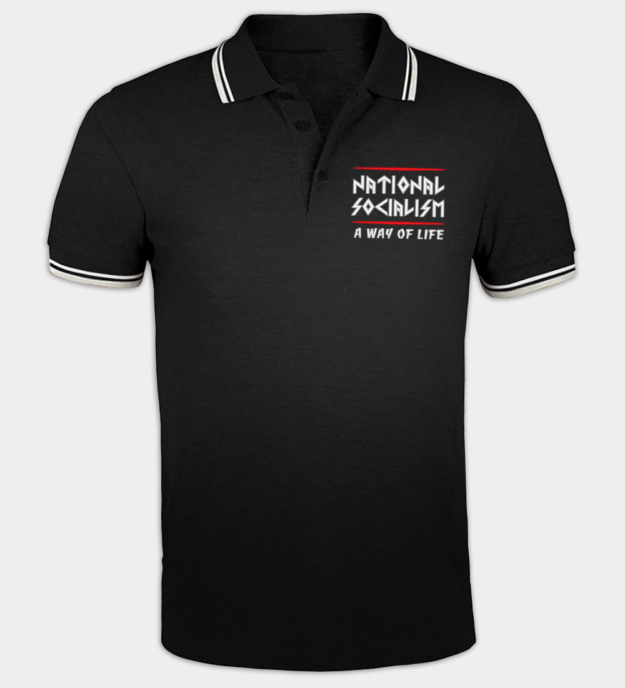 National Socialism Embroidered Polo Shirt