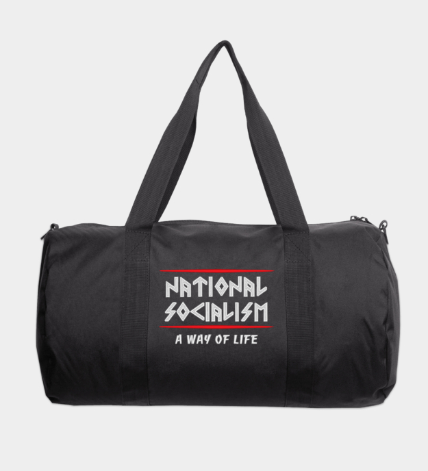National Socialism Embroidered Travel Bag