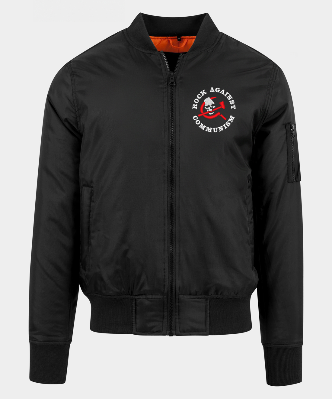 Rock Against Communism Embroidered Bomber Jacket Rock Against Communism Embroidered Bomber Jacket