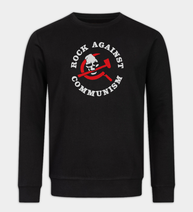 Baseball Rok Rock Against Communism Embroidered Sweatshirt – Sunwheel Shop