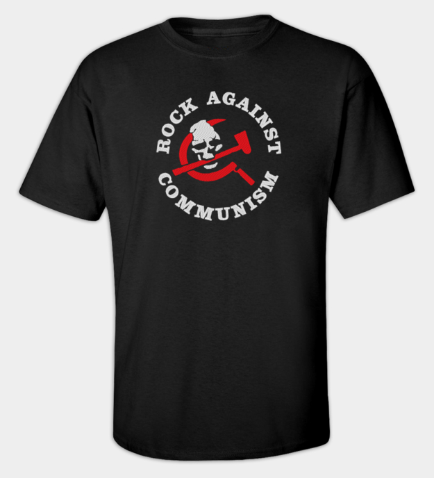Rock Against Communism Embroidered Crew Neck T-Shirt