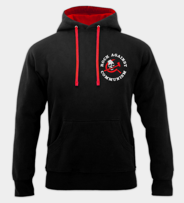 Rock Against Communism RAC Embroidered Hooded Sweatshirt