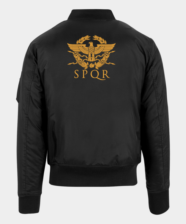 SPQR Embroidered Bomber Jacket