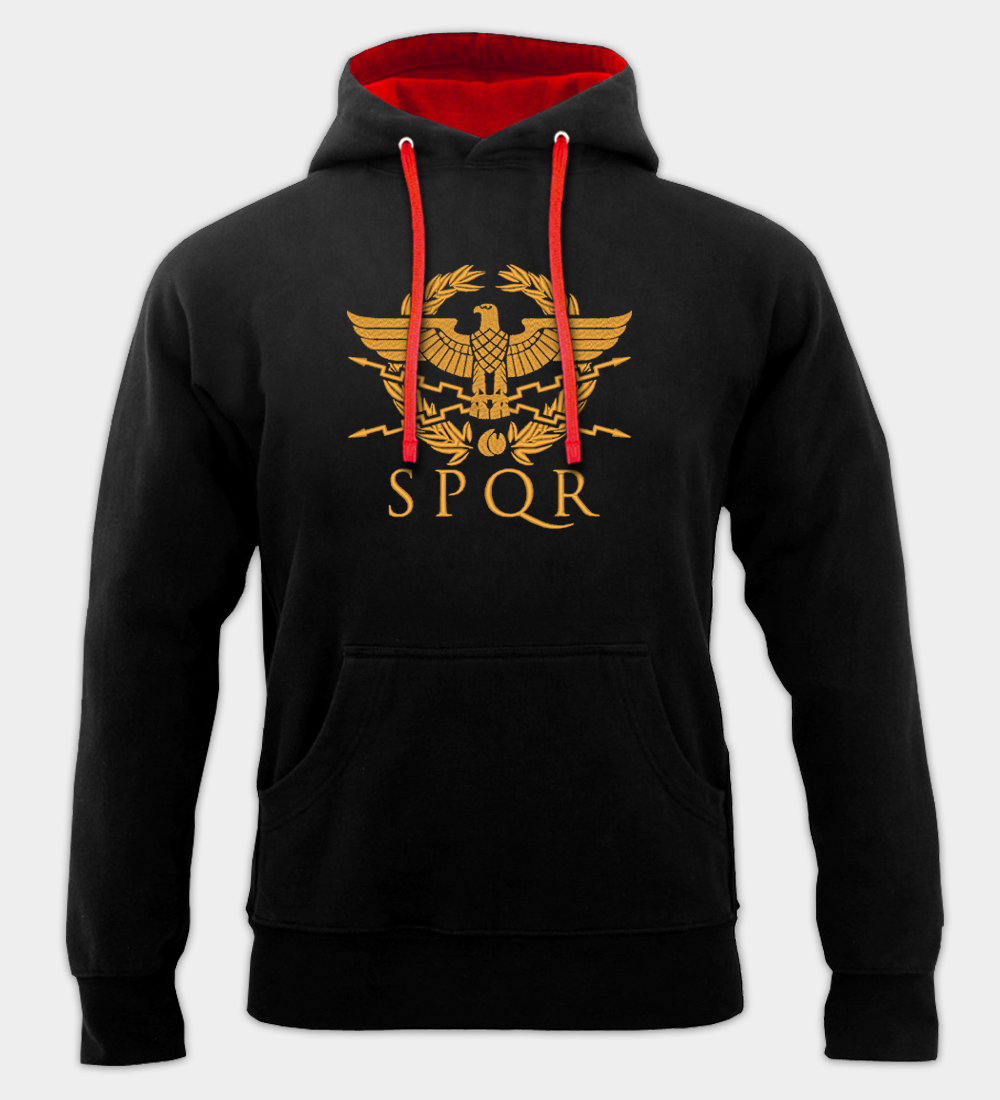 SPQR Embroidered Hooded Sweatshirt SPQR Embroidered Hooded Sweatshirt