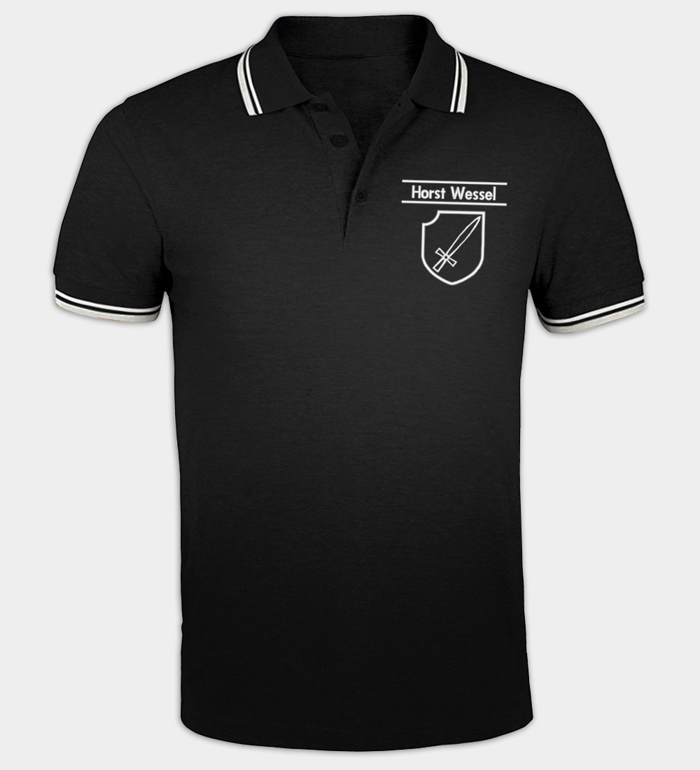 SS Freiwilligen-Panzergrenadier-Division Horst Wessel Embroidered Polo Shirt SS Freiwilligen-Panzergrenadier-Division Horst Wessel Embroidered Polo Shirt