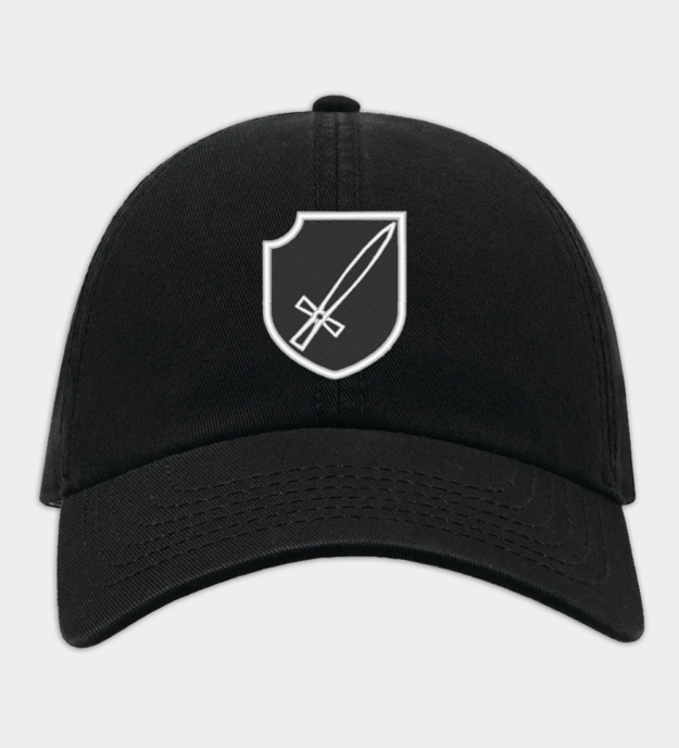 SS Freiwilligen-Panzergrenadier-Division Horst Wessel Insignia Embroidered Black Baseball Cap