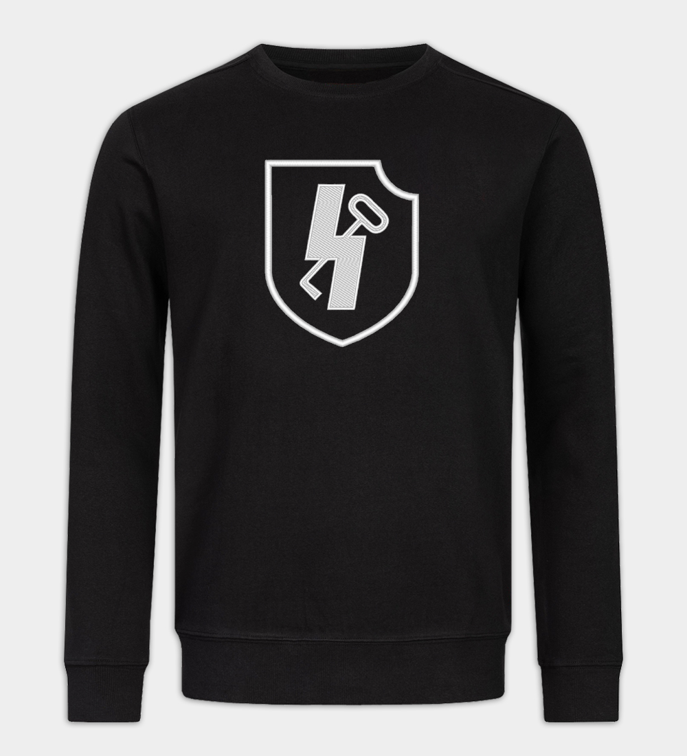 SS Panzerdivision Hitlerjugend Insignia Embroidered Sweatshirt SS Panzerdivision Hitlerjugend Insignia Embroidered Crew Neck Sweatshirt