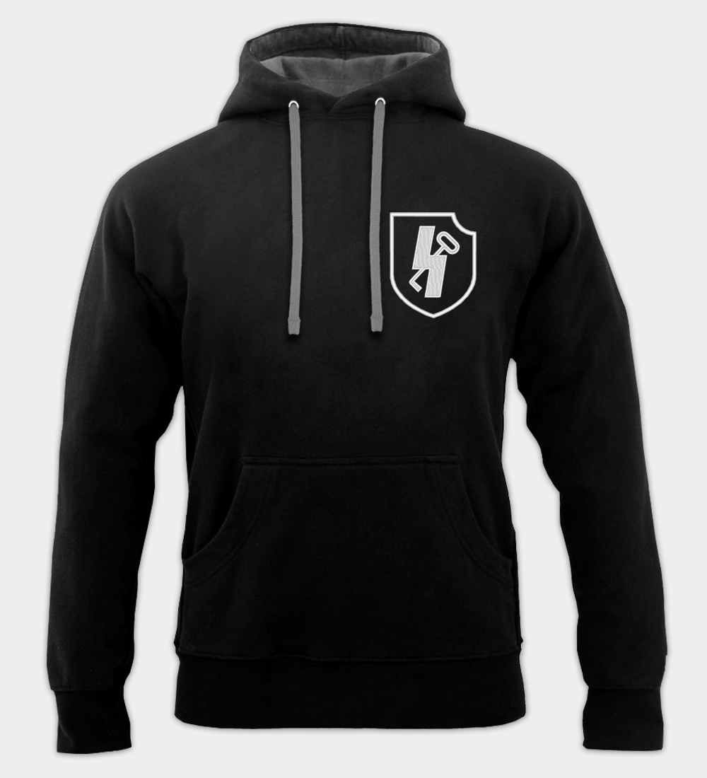 Waffen-SS Panzerdivision Hitlerjugend Insignia Embroidered Hooded Sweatshirt Sweatshirt Waffen-SS Panzerdivision Hitlerjugend Insignia Embroidered Hooded Sweatshirt Sweatshirt