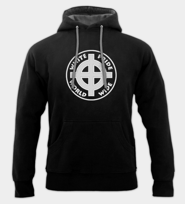 White Pride Worldwide Embroidered Hooded Sweatshirt