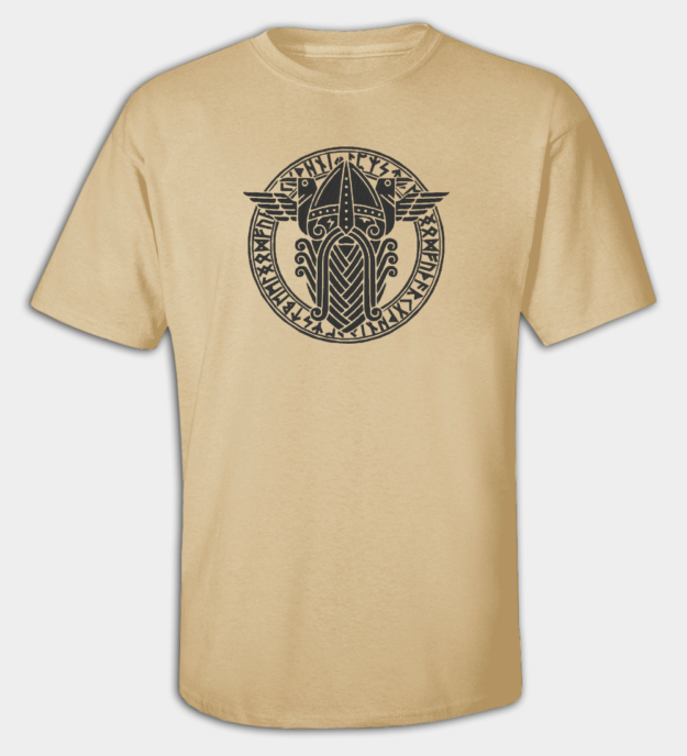 Wotan / Odin Embroidered Crew Neck T-Shirt